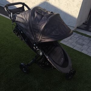Black Stroller with Canopy